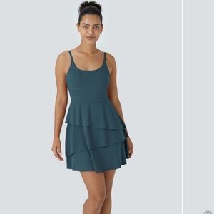 Halara softlyzero tiered ruffle dance mini dress